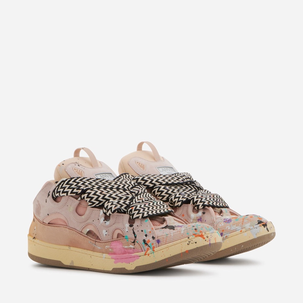 GALLERY DEPT X LANVIN leather curb sneakers 🎨